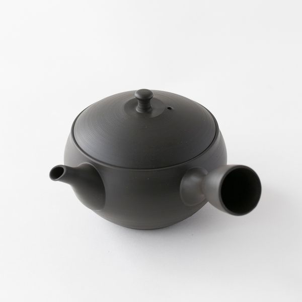 北龍 梅原タツオ/朱泥炭化 千段急須 -常滑焼・梅原タツオさんの急須