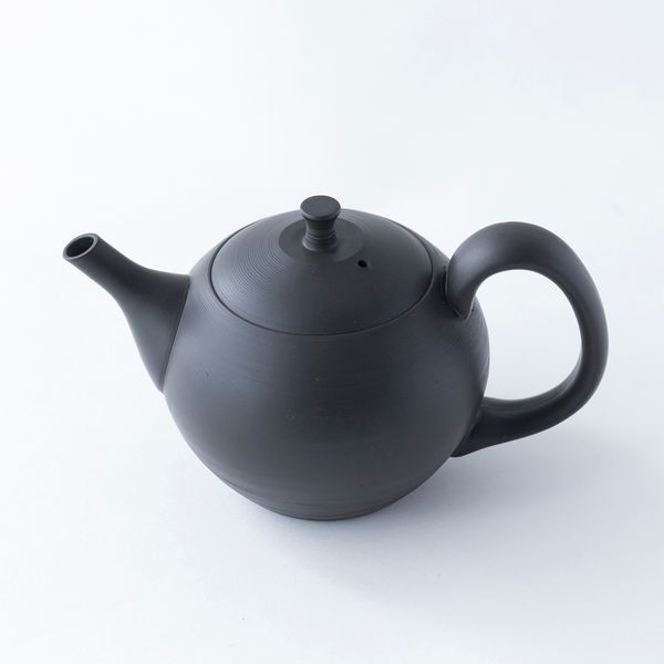 北龍 梅原タツオ/朱泥炭化 千段ポット -常滑焼・梅原タツオさんの急須