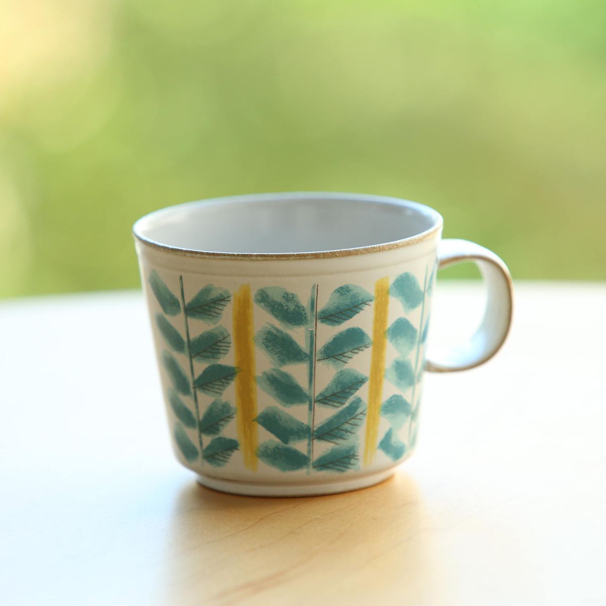 POTPURRI/fajans マグカップ グリーン