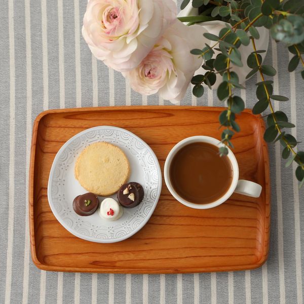 高級♦️欅♦️アッシュトレイ♦️未使用♦️キレイな木目の温もり♦️送料込 woodpecker/ケヤキのトレイ 小 -小物や調味料、ジャムなどの定位置に