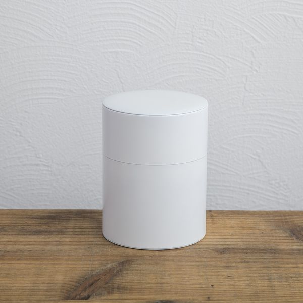 MOHEIM/TIN CANISTER M ホワイト -しっかり密封できる、繊細な色の