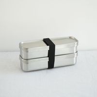 工房アイザワ/角型ランチボックス スリム2段