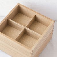 松屋漆器店/ナチュラル 5寸 重箱用 四つ切仕切り