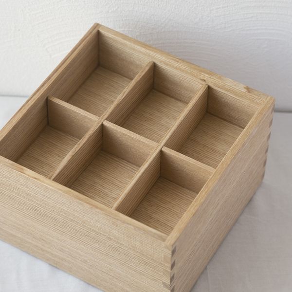松屋漆器店/ナチュラル 6寸 重箱用 六つ切仕切り -きれいな盛り付けを