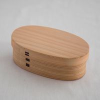 秋田杉の小判弁当 小（塗装あり）