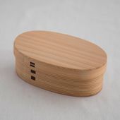 秋田杉の小判弁当 小（塗装あり）