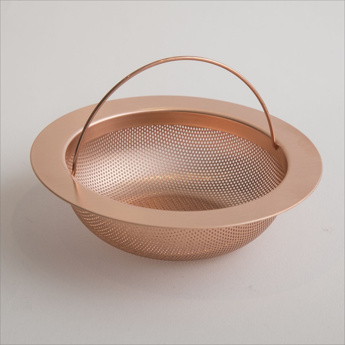 銅の流し排水栓カゴ 大 浅型