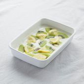 野田琺瑯/ホワイトシリーズ レクタングル 浅型 S シール蓋付き