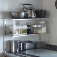 Three Snow 新越ワークス/丈夫なステンレスラック 2個組