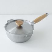 aikata/両口ステンレス雪平鍋 18cm 蓋つきセット