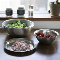 Three Snow 新越ワークス/フタ付ざるボウルセット