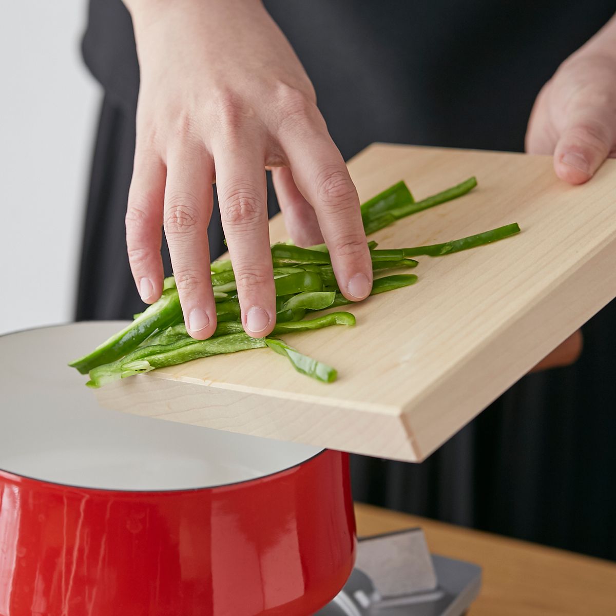 松田美智子の自在道具/いちょうの木のまな板 中