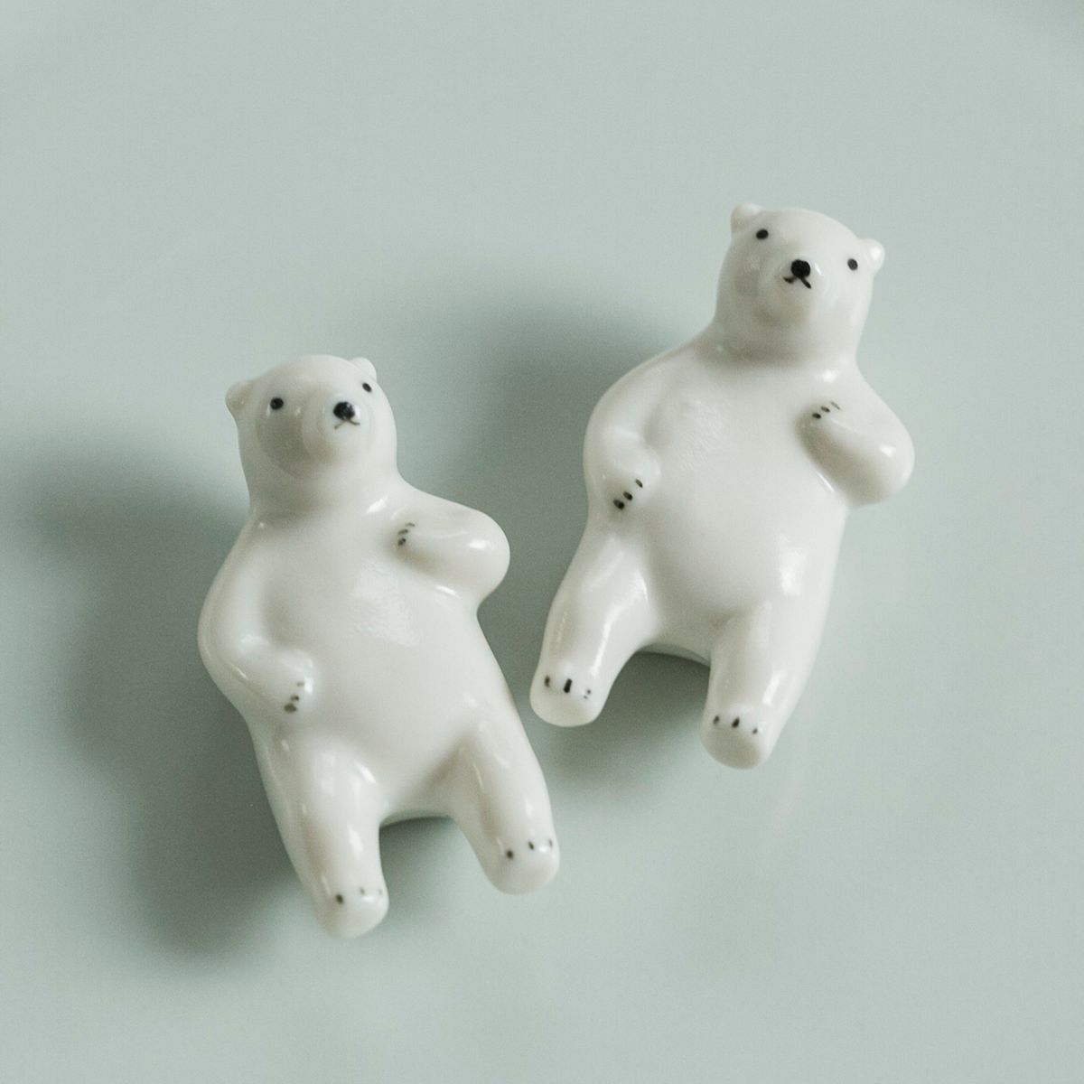 楽土/シロクマの熊吉 箸置き 2個セット