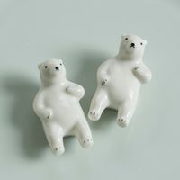 楽土/シロクマの熊吉 箸置き 2個セット