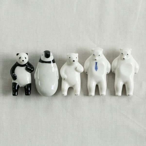 楽土/シロクマの熊五郎シリーズ 箸置き 5個セット -【当店限定】熊五郎