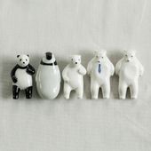 楽土/シロクマの熊五郎シリーズ 箸置き 5個セット