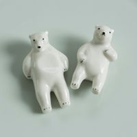 楽土/シロクマの熊五郎・熊吉 箸置き 2個セット