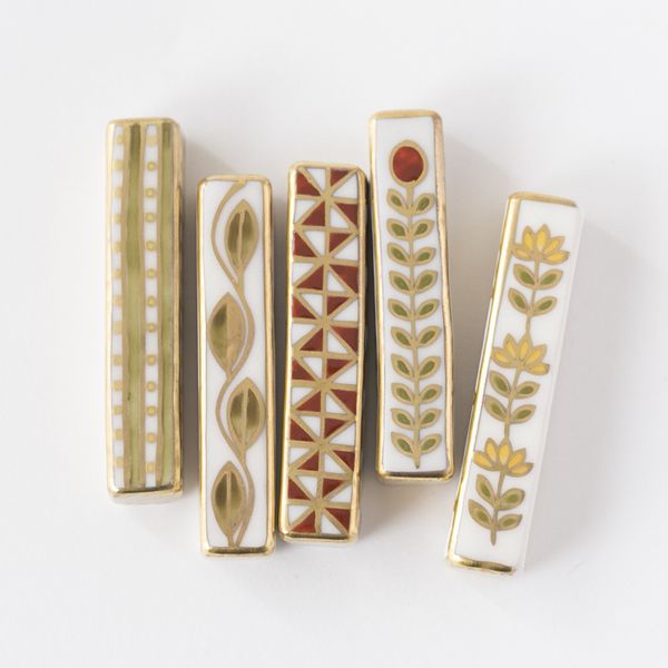 Studio Karakusa/金彩色絵箸置きセット