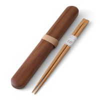 CRAFT KONOMI/Myはしセット 大（箸箱 ウォールナット 大/箸 楢 大）