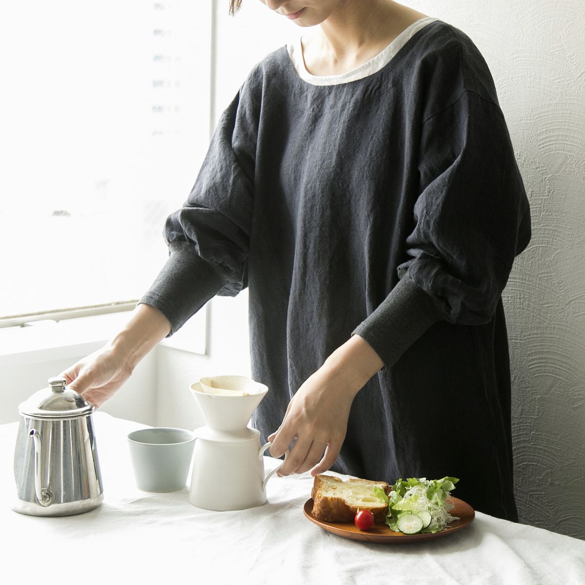 kapoc/割烹着 vintage long