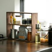 薗部産業/シェルフ 2段 ウォールナット