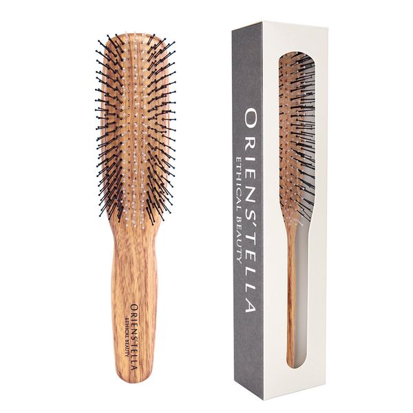 ヴィンテージ　Delina社　刺繍手鏡、髪ブラシ、櫛の3点セット　プチポワン ORIENS'TELLA/スカルプクリーンブラシ お得な2本セット -頭皮を整える