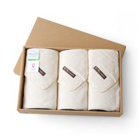 KuSu/organic 3重ガーゼウォッシュタオル 3枚セット