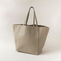THE PITH/SMOOTH SOFT COW LEATHER TOTE BAG M