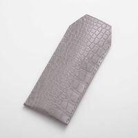 KAKURA/メガネケース　waniguchi　クロコグレー