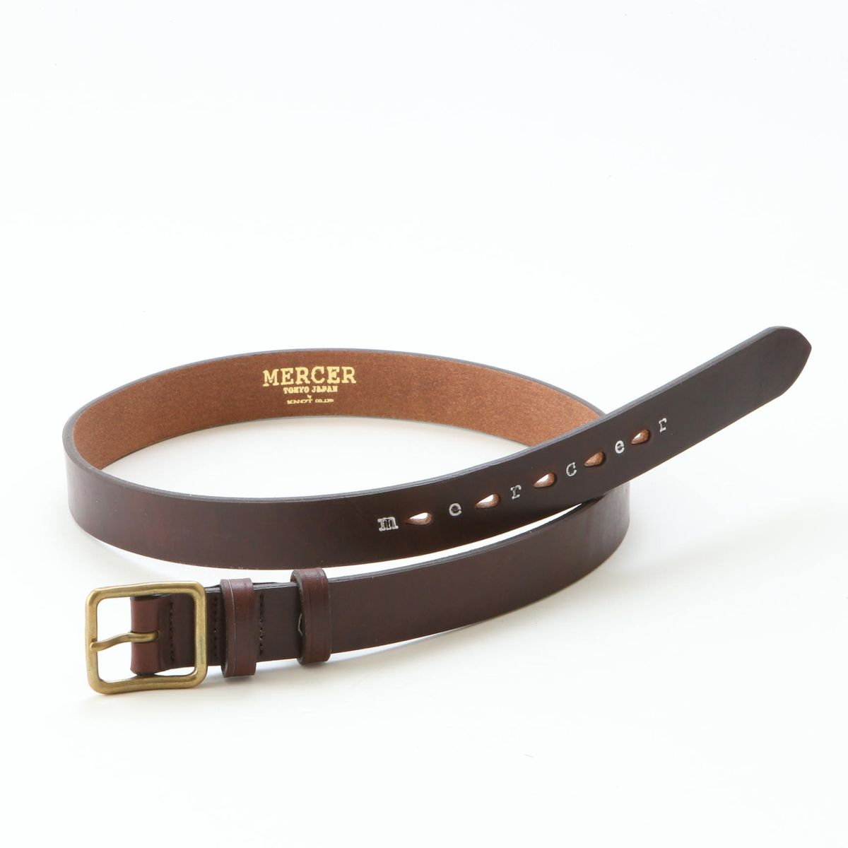 MERCER UK SADDLE LEATHER BELT