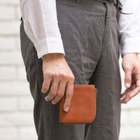 Slice/鍵ポケットつきコンパクト財布 栃木レザー