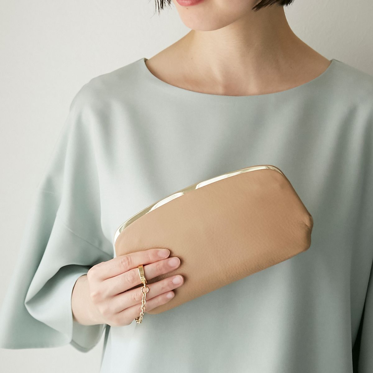 POMTATA/グローブレザー口金長財布