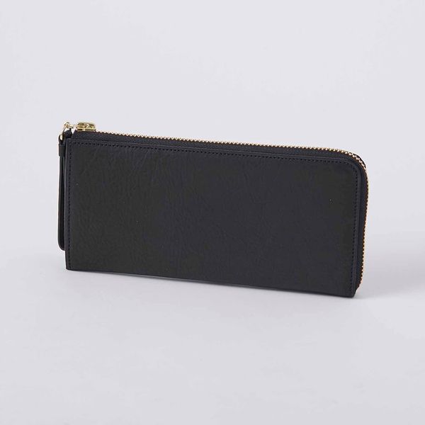 THE PITH/ストラップ付LONG L-ZIP WALLET -革の色合いを楽しめる