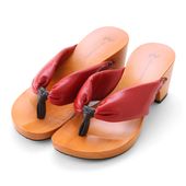 みずとり/手彫り下駄 シフォンカーフレッド S