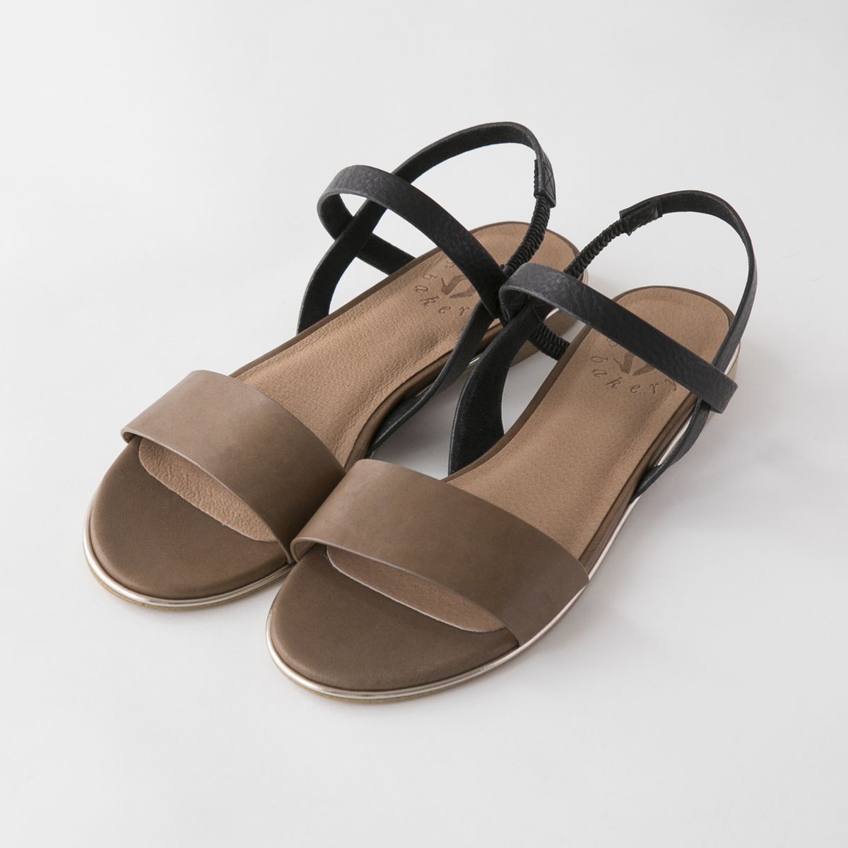 shoesbakery/ツインベルトフラットサンダル