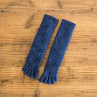 もこもこ5本指2重ソックスロング丈