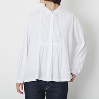 TUTIE./スーピマコットンフロントタックブラウス