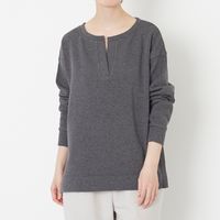 DRESS HERSELF/プルオーバーウォームシルク キーネック