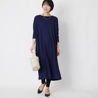 sirenemermaid/ウォッシャブルウール ボックスワイドワンピース