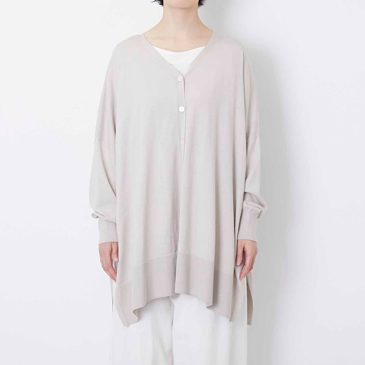 DRESS HERSELF/シルクコットン 2wayカーディガン