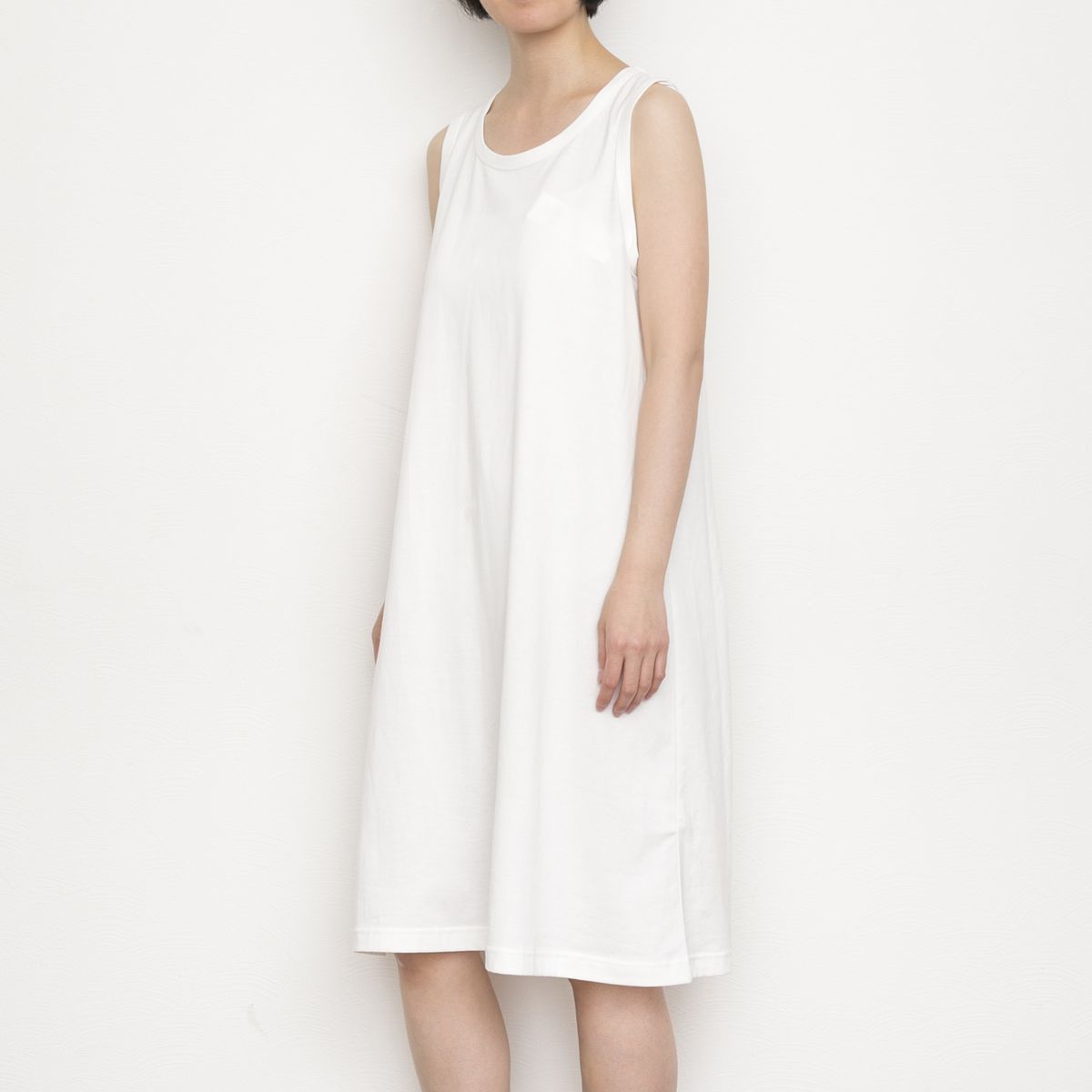 TUTIE./コットン天竺ノースリーブワンピース