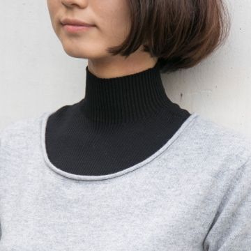 中川政七商店/着けるタートルネック ブラック -首と一緒に背中と肩も