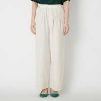 FANTASTICDAYS/レーヨンリネン3TUCKS パンツ アイボリー36