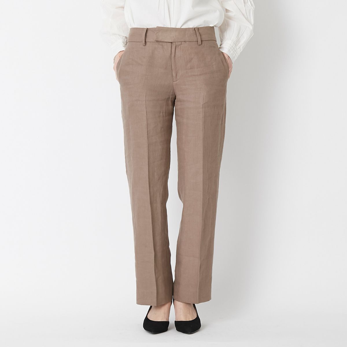 FANTASTICDAYS/リネンツイルストレートパンツ