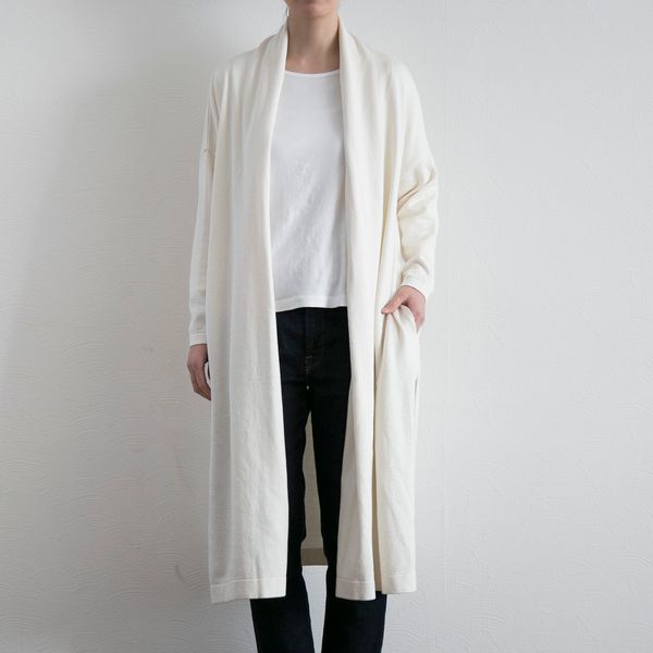 DRESS HERSELF/シルクコットンロングカーディガン -トレンチより使える