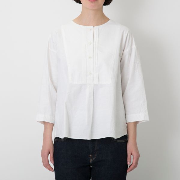 C.P.KOO/khadi cotton ピンタックプルオーバー