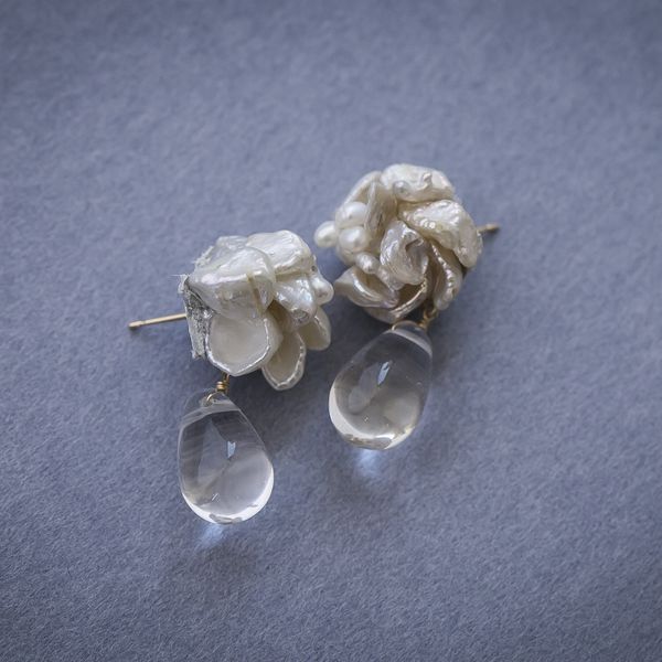 hamaya/crystal ピアス