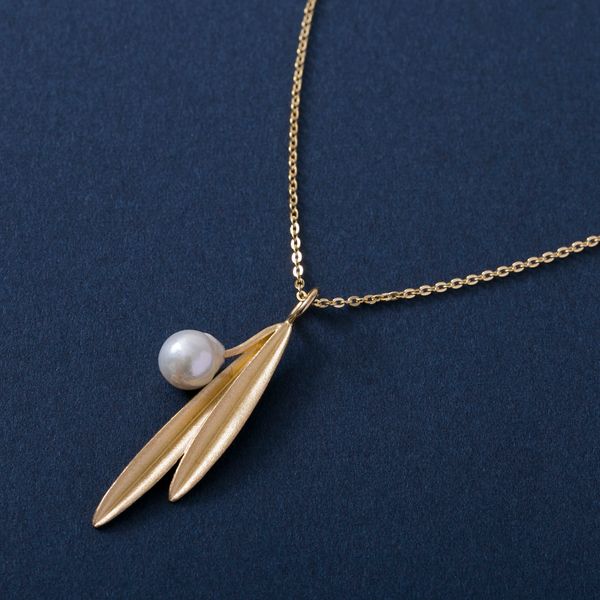 misa/実りのオリーブネックレス -【当店限定】オリーブにアコヤ真珠の