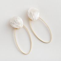 STELLA CIFFON/マザーオブパール 2wayピアス/イヤリング