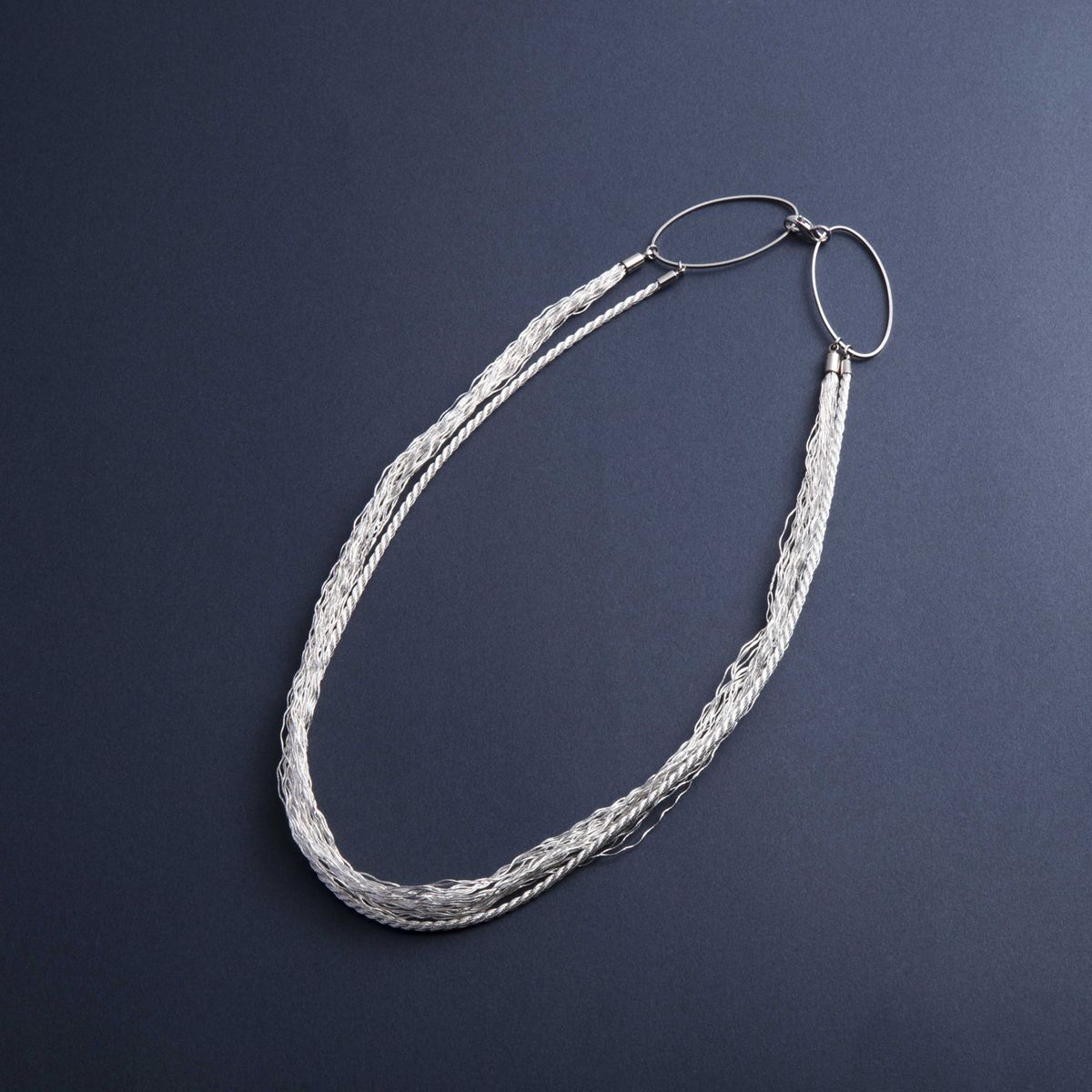 wanoiro/銀糸ネックレス